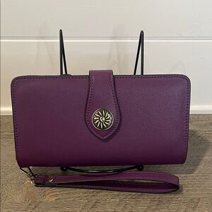 Travelambo Women's Wallet RFID Blocking Credit Card Holder Large Capacity Wristl